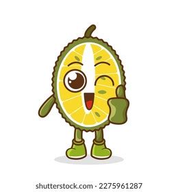 Confused Durian Cartoon Character Vector Stock Vector (Royalty Free ...