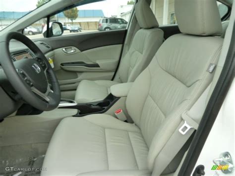 Stone Interior 2012 Honda Civic EX-L Sedan Photo #54157020 | GTCarLot.com