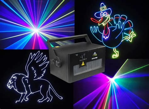 Outdoor Laser Show Equipment 8w Rgb Multi Color White Animation Writing ...