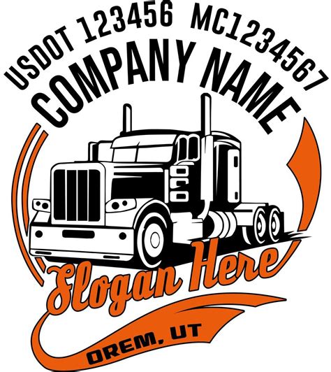 Transportation Company Name Truck Decal, (Set of 2) | Trucker quotes ...