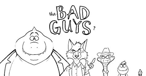 24 The Bad Guys Coloring Pages - ColoringPagesOnly.com