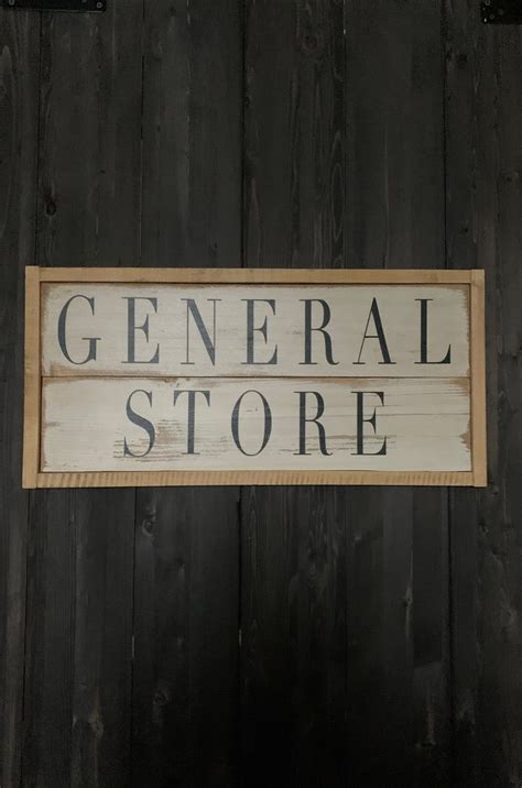 Vintage general store sign | General store, Store signs, Signs