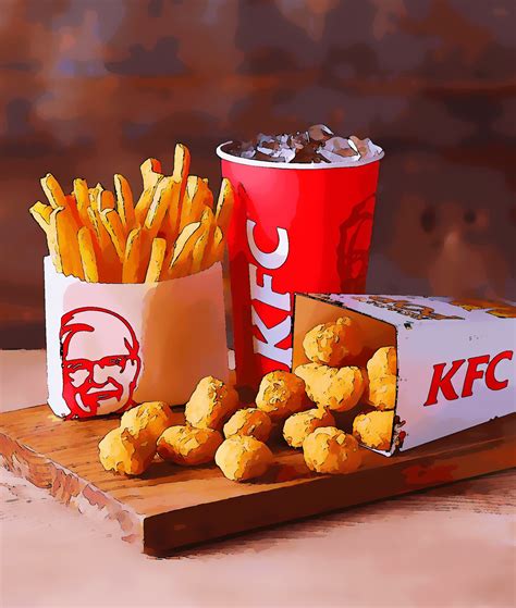 KFC Large Popcorn Chicken Meal - Spennymoor - Food to Your Door