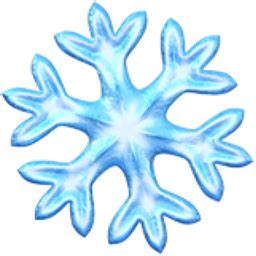 Snowflake Emoji (U+2744, U+FE0F)