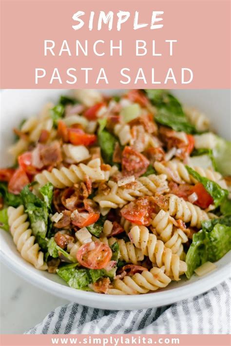 Ranch BLT Pasta Salad | Recipe | Blt pasta salad recipes, Pasta salad ...