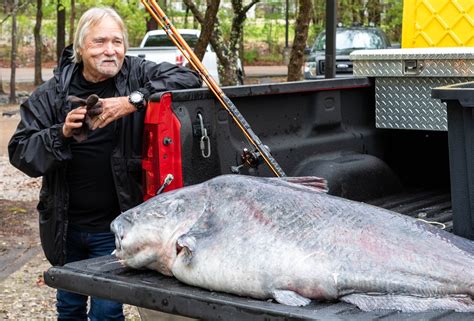 Mississippi Man Smashes Fishing Record With 131-Pound Blue Catfish