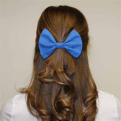 Marela- blue hair ribbon | Blue hair bows, Royal blue hair, Blue hair