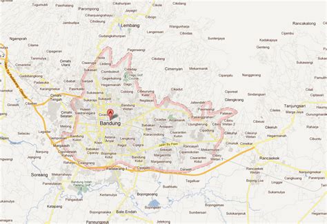 Bandung Map - Indonesia