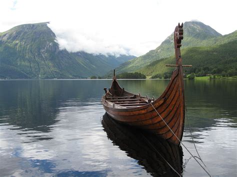 norway viking ships fjords | The Vikings Sacrificed to the Gods in ...