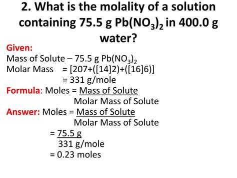 PPT - Molarity and Molality PowerPoint Presentation, free download - ID ...