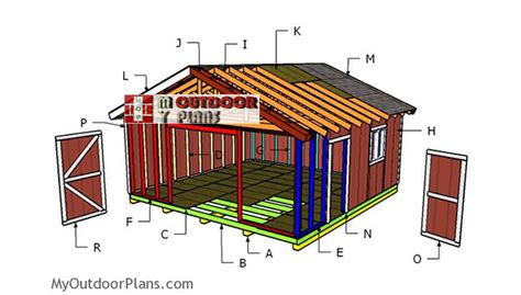 20x20 Shed Plans | PDF Download | MyOutdoorPlans