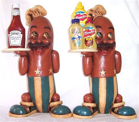 THE HOT DOG HALL OF FAME: Twin fiberglass hot dog statues