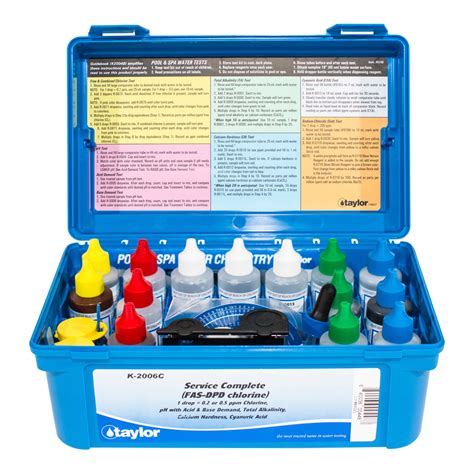 Taylor K-2006C Complete (FAS-DPD Chlorine) Test Kit – Pool Geek