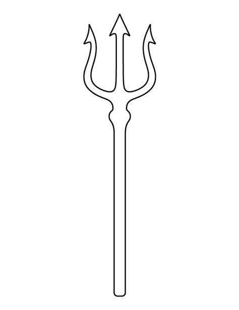 Printable Trident Template