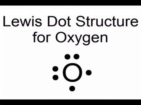 Lewis Dot Structure for Oxygen Atom (O) - YouTube