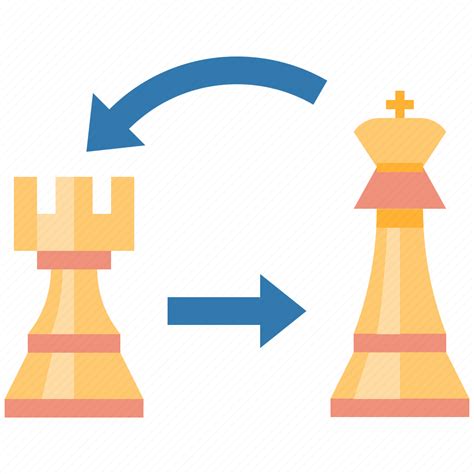 Castling, game, chess, strategy, king, rook, movement icon - Download ...