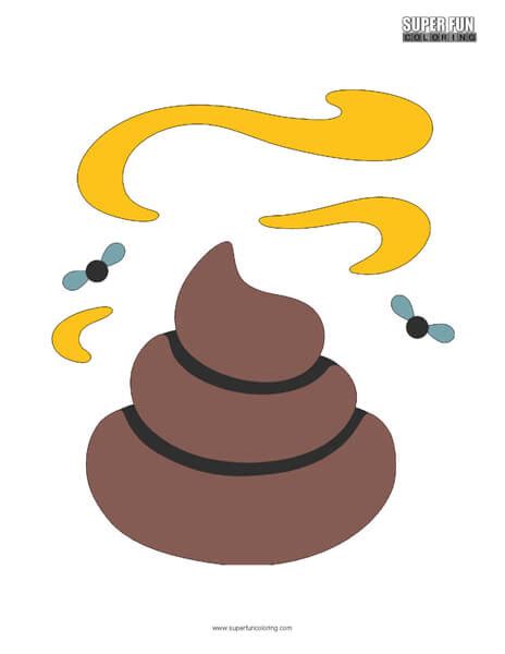 Google Poop Emoji Coloring Page - Super Fun Coloring