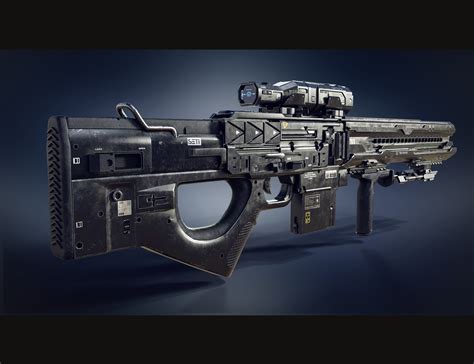 Cyberpunk Droid Sniper Rifle | Daz 3D