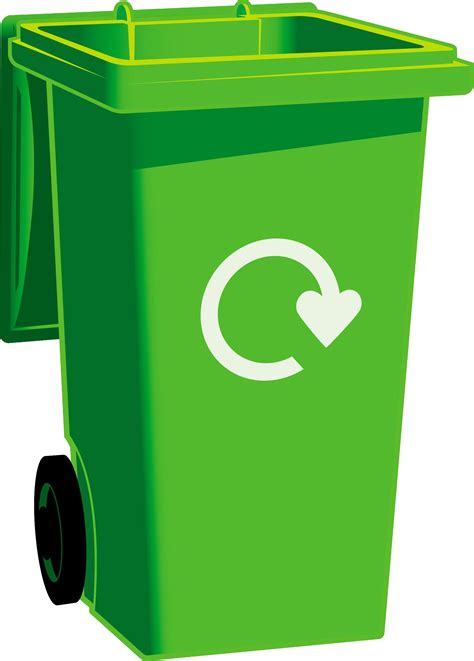 Green Trash Can Png Clip Art Image Garbage Can Clipart Transparent ...