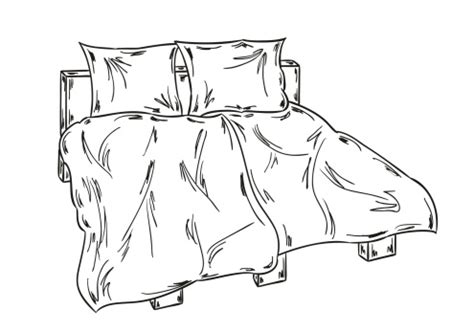 Bed Sketch Stock Illustration - Download Image Now - iStock