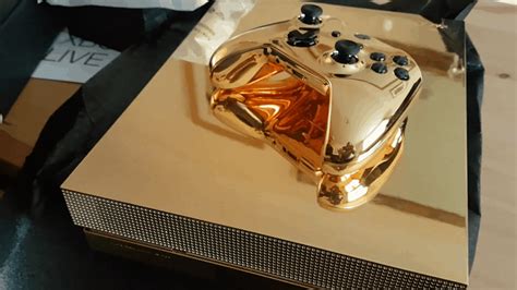 Watch this lucky guy unbox his 24-karat gold-plated Xbox One X - OnMSFT.com