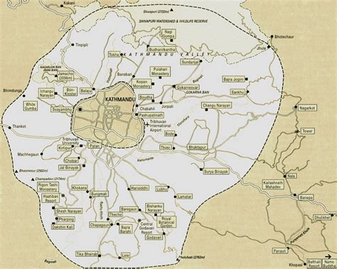 Kathmandu Tourist Map