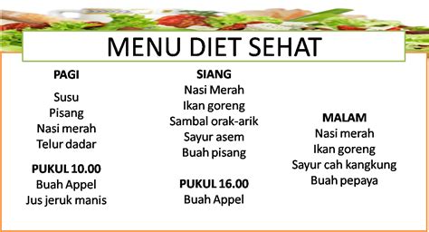 23+ Populer Menu Makanan Setiap Hari Untuk Diet, Menu Masakan