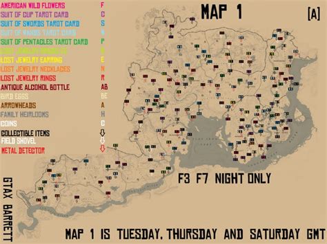 RDO collectible items maps : r/RedDeadOnline