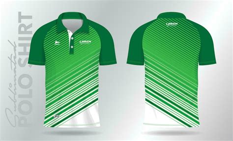 green polo shirt mockup template design for sport jersey 33056890 ...