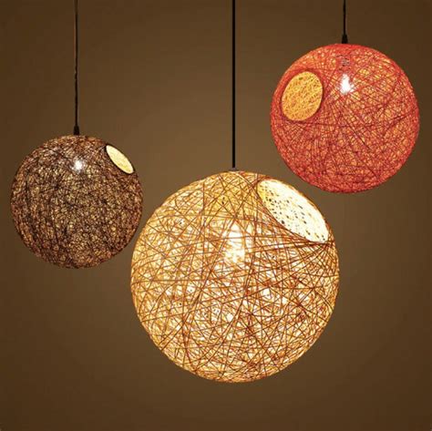 Decorative Handmade Weave Bamboo-rattan Lamps Pendant Lamps - Etsy