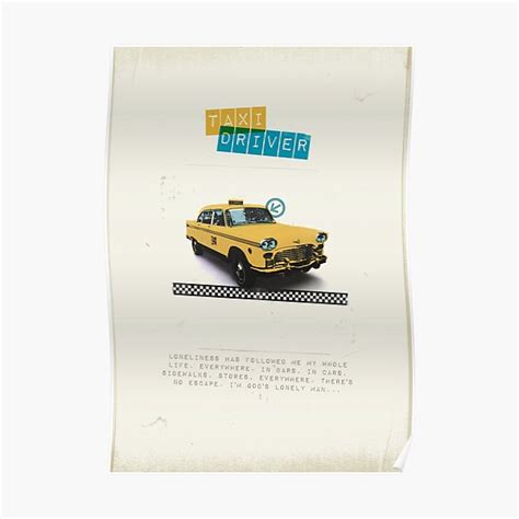 "Taxi Driver" Poster by Maruta | Redbubble