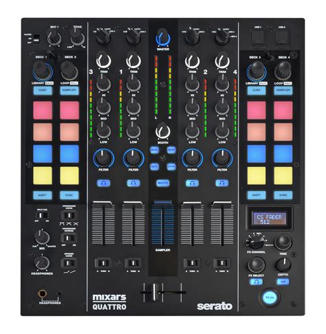 MIXARS QUATTRO 4 Channel Serato DJ Mixer With Effects | agiprodj