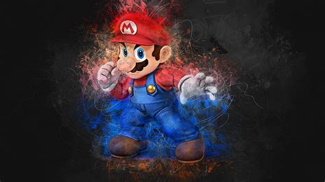 HD wallpaper: hero, artwork, Super Mario Bros., Mario (Character, Super ...