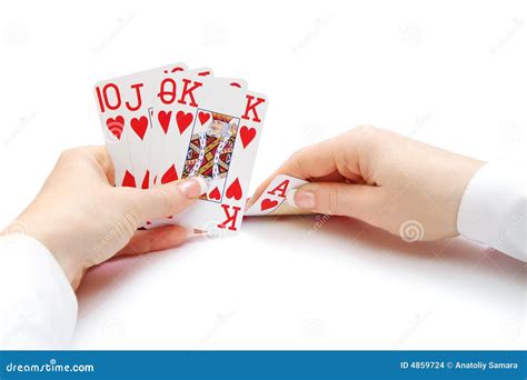 Royal Flush Poker Hand Stock Images - Image: 4859724