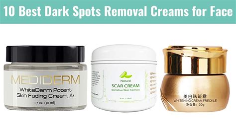 10 Best Dark Spots Removal Creams for Face 2019 | For Acne Scars, Age ...