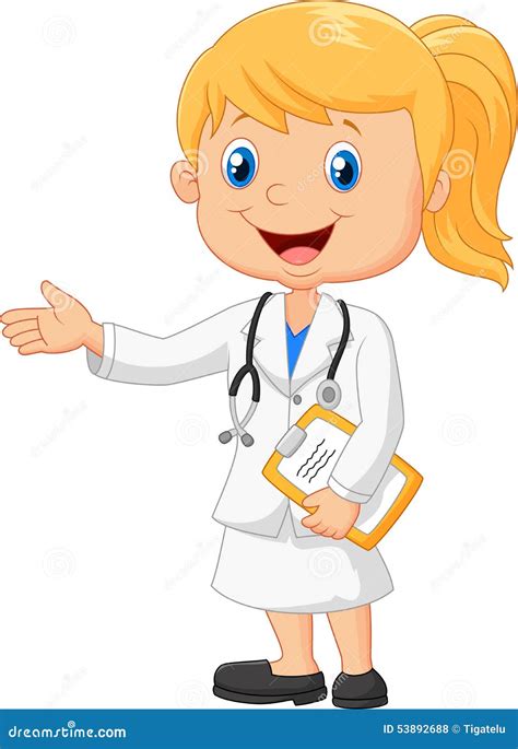 Doctors Cartoon Make A Presentation Stock Vector - Illustration of ...