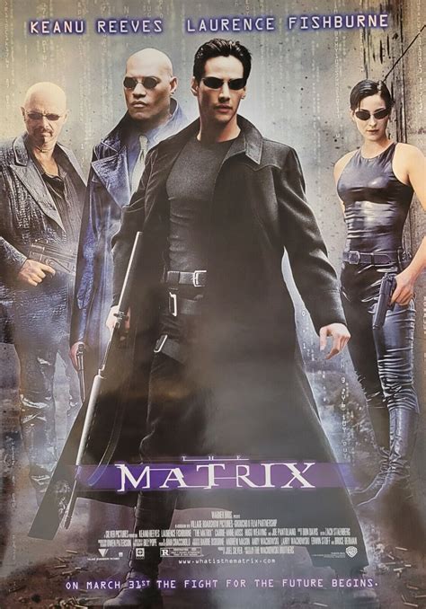 MOVIE POSTER ~ The Matrix 1999 Keanu Reeves 27x38" Fight For the Future ...