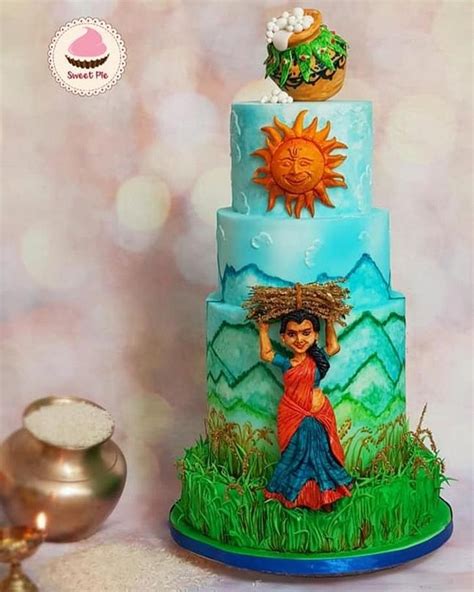 Harvest festival (pongal) theme cake - Decorated Cake by - CakesDecor