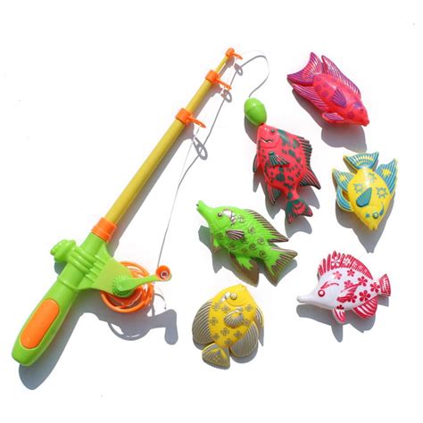 Ashion Magnetic Fishing Toy Set Holiday Fun Time Fishing Game Toy with ...