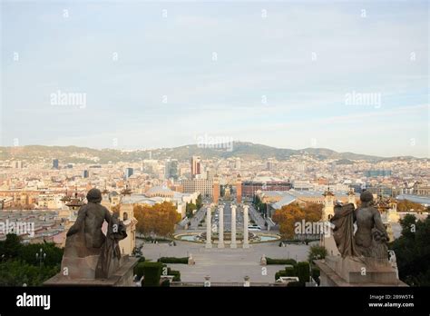 The skyline of Barcelona,Spain Stock Photo - Alamy