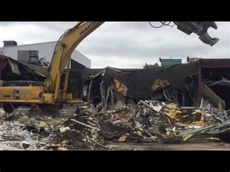 Demolition begins at former Rolling Acres Mall - YouTube