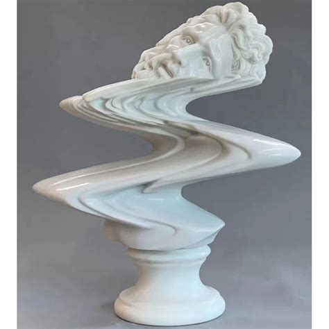 Abstract Human Figure Marble Sculpture | White - Human Sculptures