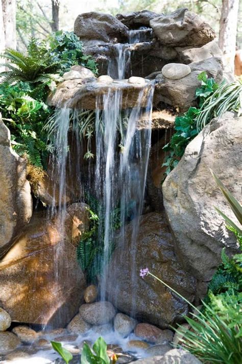 16 Gorgeous Pond Waterfall Ideas and Designs – Rhythm of the Home