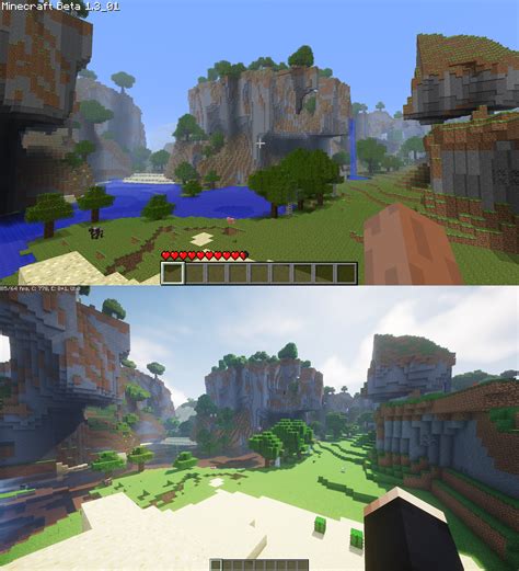 Maybe it's just nostalgia, but I love old Minecraft terrain generation ...