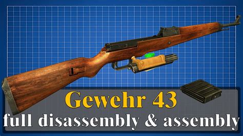 Gewehr 43: full disassembly & assembly - YouTube