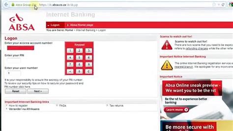 Absa.co.za: ABSA Internet Banking Login - video dailymotion