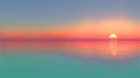 Calm, Sea, Sunset, Horizon, Scenery 4k, HD Wallpaper | Rare Gallery