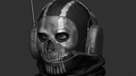 ArtStation - Modern Warfare Simon "Ghost" Riley Mask | Resources