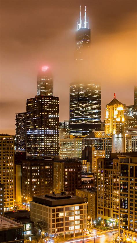 Foggy cityscape wallpaper - backiee