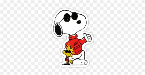 Joe Cool" Stickers By Lanfan - Snoopy Joe Cool Shirt - Free Transparent ...